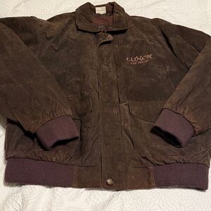 Luxor Brown Bomber Leather Jacket